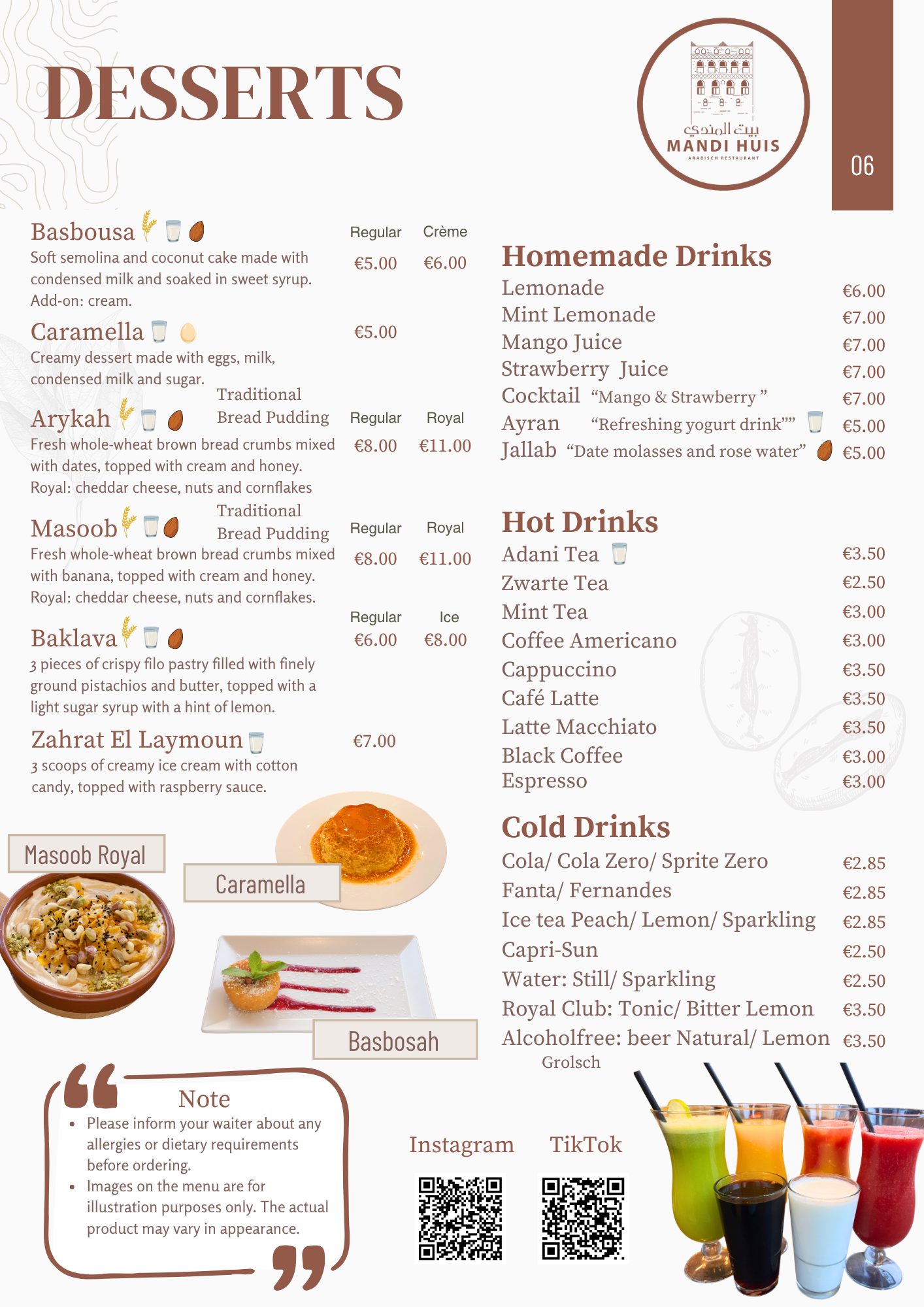 English Menu Page 6